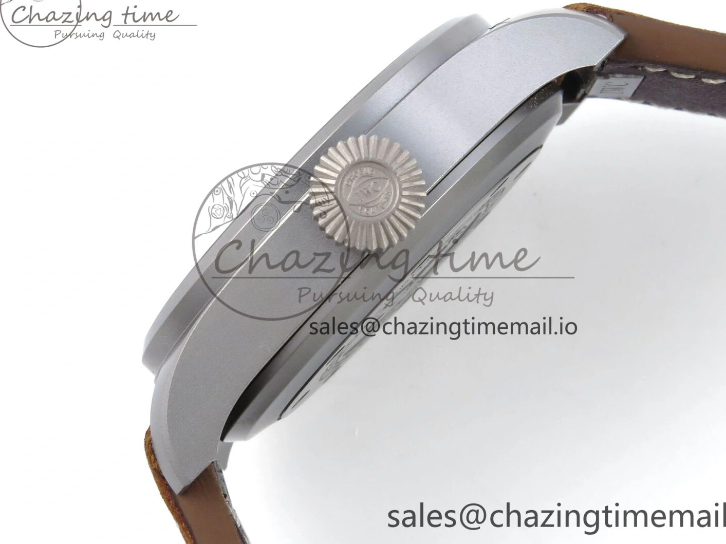 MIROTIME 0417 Big Pilot IW329701 M+F 1:1 Best Edition Black Dial on Brown Leather Strap MY RelaxedFit 7005